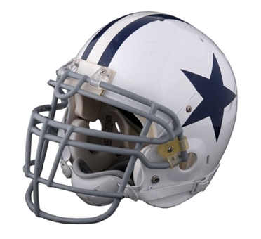 2009 DeMarcus Ware Thanksgiving Day Game Used Cowboys Throwback Helmet  MEARS 